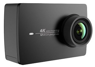 Xiaomi Yi 4K Action Camera Black новинка экшн-камера с великолепной начинкой и высоким исполнением материалов оснащена матрицей SONY IMX 377, углом обзора 155° с асферическими линзами F 2.8, с оптической стабилизацией и 3D-шумоподавлением, сенсорным дисплеем RETINA AUO 2,2", съемным аккумулятором 1400 MAh (120 минут),  Bluetooth 4.0, WiFi для передачи данных и трансляции на смартфон, разрешение 4K, Full HD 1920x1080p, при @60/48/25 FPS, функция Time Laps 0,5-60 секунд, скорость фото съемки до 7 фото в секунду, работает на мощном процессоре Ambarella A9SE75, поддержка карт памяти до 128 GB