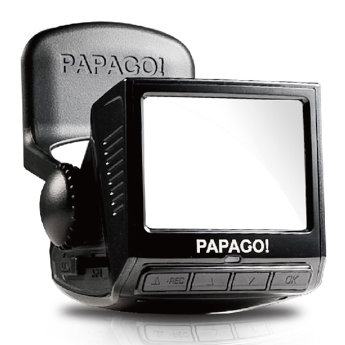 PapaGo P3 
Гарантия производителя.
Камера  CMOS 5Mpx.
Разрешение 1920*1080 FullFD.
Дисплей 2,4".
Угол 120*.
GPS-мониторинг.
G-sensor.
Запись 30к/с.
