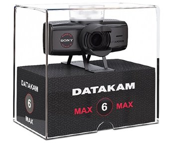 DATAKAM 6 MAX новинка, автомобильный видео регистратор с уникальным полнофункциональным меню, с двумя слотами под карты памяти с возможностью перезаписи с одной карты на другую, GPS/GLONASS-модуль, функция SPEEDCAM - оповещение о камерах и полицейских радаров, имеет широкий угол обзора 160°, светосильную оптику F-1.2 из 8-стеклянных линз с BF-фильтром, автоматическое переключение экспозиции день-ночь, детализация с битрейтом 20 мегабит, разрешение видео FullHD 1920x1080p, 60 кадров в секунду, матрица SONY Exmor-R, разрешение фото 12 MPx, G-сенсор -3D акселерометр, датчик движения - режим парковки с правильной логикой записи событий