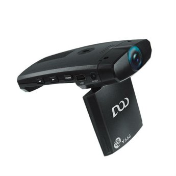DOD V 660 
Разрешение 1280*720
Камера 5 Мп
Угол обзора 130*
Дисплей 2,4"
Запись 30 к/с
HDMI,AV,USB разъемы
Работа от аккумулятора
