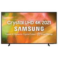 Телевизор Samsung UE55AU8000U 2021 LED, HDR RU, черный