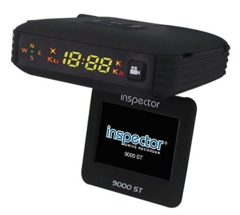 Inspector 9000 ST 
FullHD 1920x1080p
Угол обзора 130°
Дисплей 2,5"
Запись 30 fps
G-сенсор
СТРЕЛКА/РОБОТ
Корея
