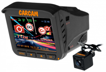 CARCAM COMBO 5S новинка, впервые комбо устройство 5 в 1, со встроенным GSM-модемом, что позволяет получать информацию онлайн (прогноз погоды), отслеживать пройденный путь (функция GPS-трекера), а также вести дистанционный контроль местоположения вашего авто. Устройство 5 в 1 - радар-детектор, регистратор, GPS/GlONASS информатор, 3G/4G модем и GPS-трекер, оснащен 7 слоенной стеклянной оптикой с высоким качеством ночной съемки, разрешение SuperHD​ 2304x1296p