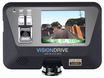 VisionDrive VD-9000FHD 
FullHD 1920x1080p 
Gps-модуль
запись 30 к/с
G-сенсор
AV-выход
питание от аккумулятора
