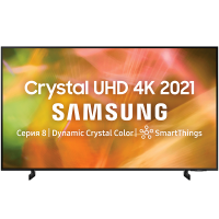 Телевизор Samsung UE43AU8000U 2021 LED, HDR RU, черный