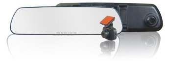 КАРКАМ Зеркало А7 Duo 2-ух камерный автомобильный видеорегистратор встроенный в зеркало заднего вида с подключением выносной камеры, обе камеры записывают с разрешением 1920x1080p FullHD и скоростью 30 кадров/с, устройство работает на самом мощном процессоре Ambarella A7, имеет 6-и слойную стеклянную оптику, чувствительный CMOS сенсор OmniVision OV2710, ночную WDR-технологию, угол обзора 160°, многофункциональный дисплей LCD 3", внутреннюю память 1 GB для копирования файлов, встроенный аккумулятор 500 MAh, штамп гос номера на видео файл.​