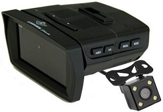 Видеорегистратор с радар-детектором Subini Stonelock MERU новинка, комбо устройство 3 в 1 с камерой заднего вида, совмещающее в себе радар-детектор, GPS-информатор видеорегистратор, с матрицей SONY IMX323, с разрешением FullHD 1920x1080p и VGA​ 640x480p, с углом обзора 140º