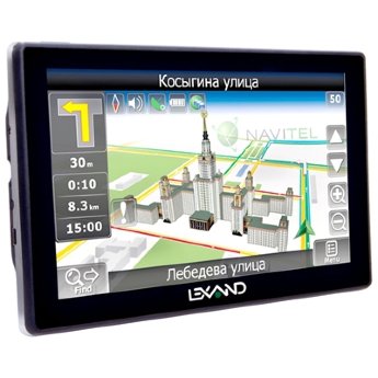 LEXAND STR-6100 PRO HD 
автомобильный навигатор
яркий сенсорный дисплей 6"
разрешение 800x480 HD
ПО: Навител+3программы
GPRS\Sim
просмотр фото, видео
поддержка microSD
FM-трансмиттер
