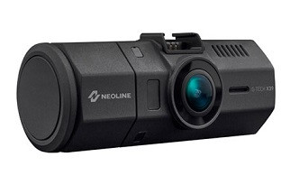 Neoline G-Tech X39 современный видеорегистратор с дополнительной камерой в салон, на новом процессоре Novatek 96658, позволяющий обрабатывать видео на любых скоростях не теряя высококачественную съемку, GPS-модуль для отображения скорости и координат на видеофайле, имеет 6-слоенную стеклянную оптику с ИК-фильтром F=2.0/f=3.2mm, разрешение FullHD 1920x180p, с технологиями HDR, WDR, матрица APTINA AR0330, авто ISO, реальный угол обзора 170°